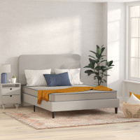 Flash Furniture CL-E236-B-Q-GG Capri Comfortable Sleep 6 Inch CertiPUR-US Certified Spring Mattress, Queen Mattress in a Box